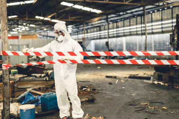 Professional Infectious Disease Decontamination technician working in Hatley, WI